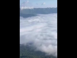🗻 Великолепный пейзаж открывается с хребта Аибга (видео)