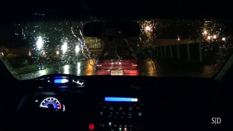 Night. Rain. Car.