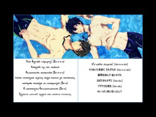 Anime OST Tachibana Makoto and  Nanase Haruka - Web Radio Theme Song - Water Surprise! (rus sub)