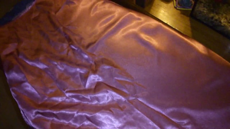 Pink Long Satin Night Gown