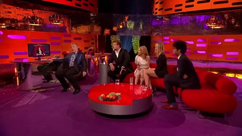 Kylie Minogue, Russell Crowe, Cameron Diaz, Richard Ayoade At The Graham Norton Show 