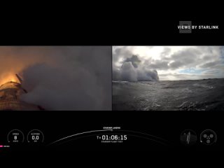 Американский Starship приводнился с огненным взрывом