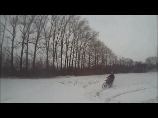 первая катка по снегу