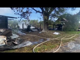 В Нижегородской области при пожаре в частном доме погибли два человека  В деревне Чанниково Воскресенского... (видео)