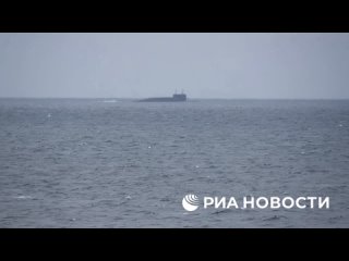 Минобороны показало видео пуска баллистической ракеты "Синева" с атомного подводного крейсера "Брянск" из акватории... (видео)