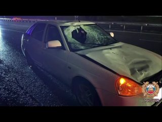 На трассе М4 под Ростовом «Лада Приора» насмерть сбила пешехода. По предварительной информации, пешеход был в возрасте... (видео)