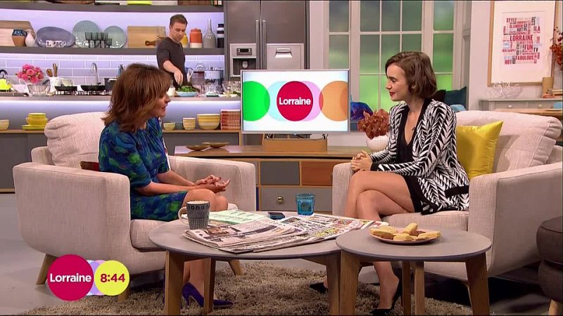 Lily Collins on ITVs Lorraine promoting Love,