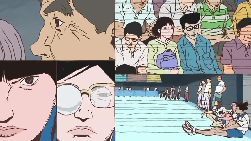 Ping Pong The Animation - Makoto Tsukimoto VS Yutaka Hoshino (Smile VS Peco) Part 1