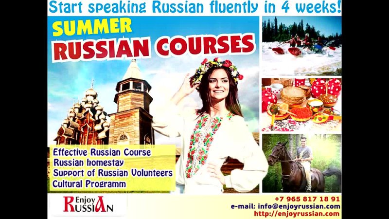 Enjoy Russian language school presents a video of Russian language