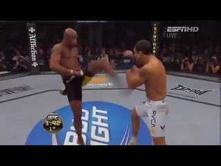 Anderson Silva нокаут фронт киком