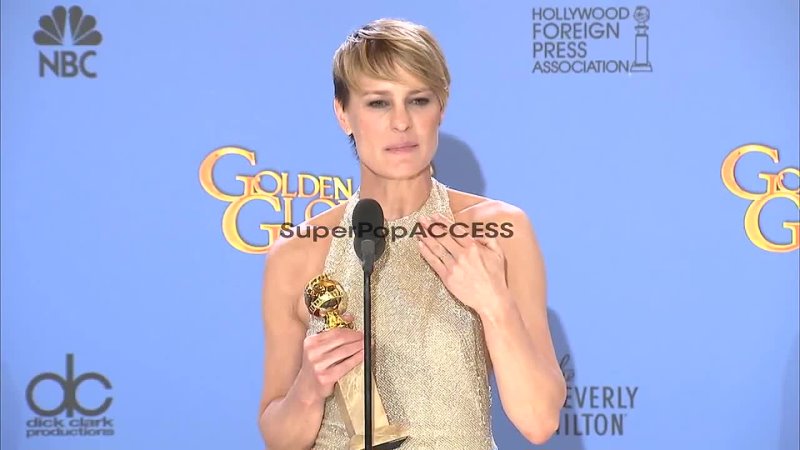 Robin Wright at the 71st Annual Golden Globe