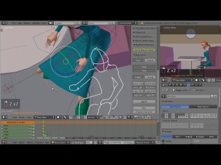 [CG Cookie] Blender Animation Toolkit. Chapter 4: A Dialogue Shot. Part 5: Blocking First Pass.