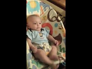 Silly Baby Boy goes crazy over a remote control