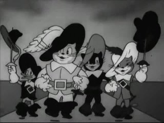 Три мушкетера (1938) мульт фильм