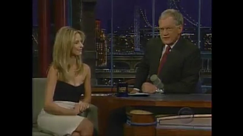 Sarah Michelle Gellar on David Letterman show january