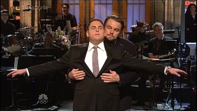 SNL: Джона Хилл и Леонардо ДиКаприо Пародия на сцену из