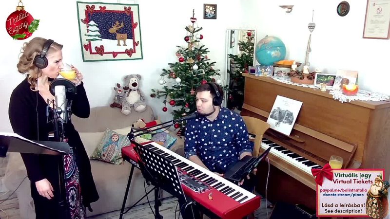 Merry Christmas , LIVE stream concert, Natalia Balint Evgeny