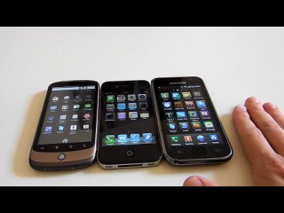 Samsung GT-I9000 Galaxy S vs Google Nexus One vs Apple iPhone 4