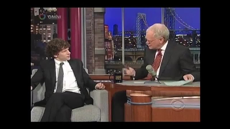 Jesse Eisenberg on David Letterman