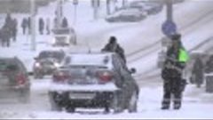 В День снега на Витебск обрушился сильный снегопад