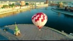 Hot Air balloon at sunset. Yoshkar-Ola, Russia.