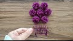 Kurdele ile Mükemmel Çiçek Yapımı / Wonderful Ribbon Flower ...