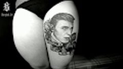 Татуировка с Дэвидом Боуи,после заживления.Tattoo with David...