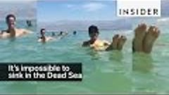 It&#39;s impossible to sink in the Dead Sea
