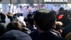 Митинг против карикатур на Пророка Мухаммада, да благословит...