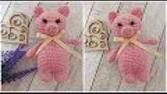 МК поросенок вязаный крючком/pig crochet/Schwein häkeln