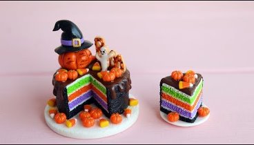 Part 2. Create a miniature cake for Halloween. Polymer clay.Tutorial ...