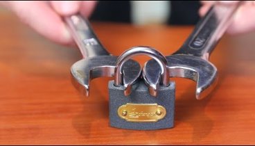 How to open a lock with a nut wrench