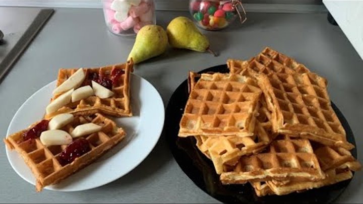 Waffles Cooking