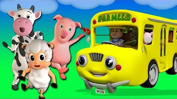 Колеса на автобусе | автобус песня | стишки для детей | Baby Rhymes ...