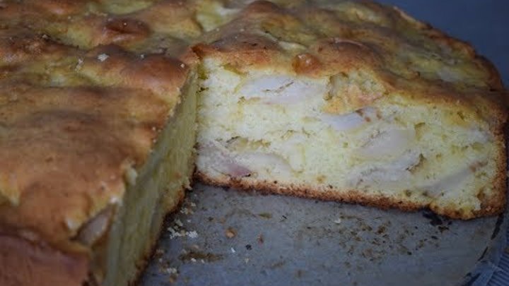 Пирог яблочный на закваске
