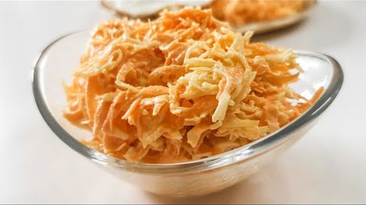 Салат из моркови с чесноком и сыром рецепт с фото пошагово - 1000.menu