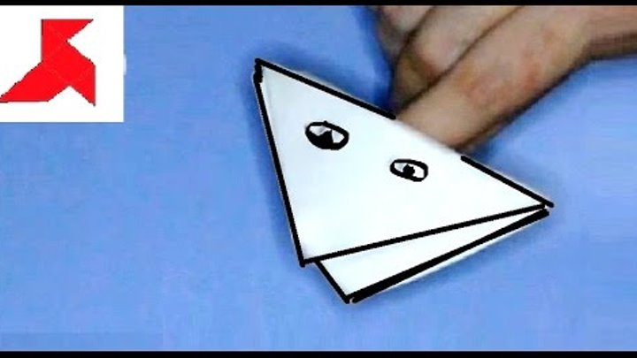 Лягушка из бумаги квакающая схема