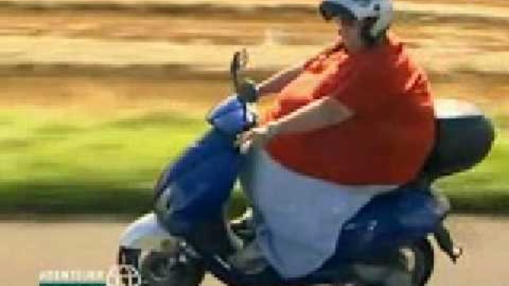 Man in a Moped