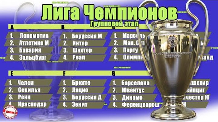 Чемпион лига таблица 2020 Лига Чемпионов 2020/2021. 2 тур. Результаты, расписание, таблица.