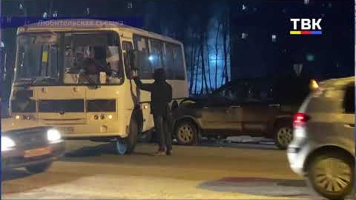Питбайк врезался в пазик