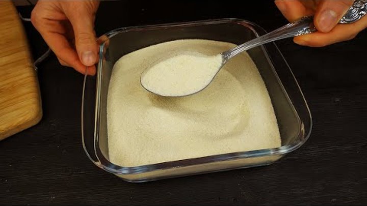Десерт из манки без выпечки