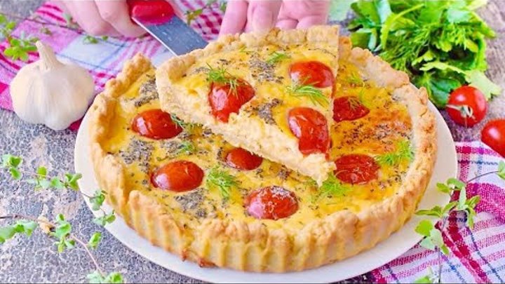 Французский пирог с помидорами