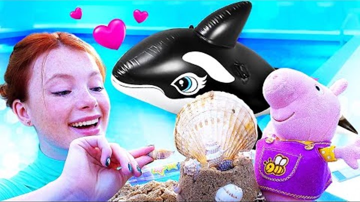 Spass Mit Peppa Und Irene Im Schwimmbad Peppa Wutz Hilft Dem Kleinen Wal Spielzeug Video