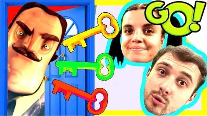 Безнадежная Дверь! Болтушка И Проходимец Ищут Верный Ключ #358 Мультик Игра  Для Детей - Привет Сосед