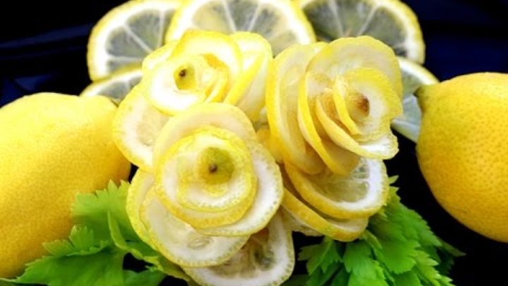 Украшение из лимона