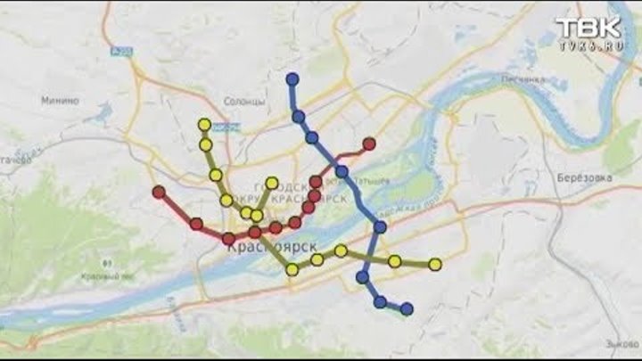 Карта строительства метро в красноярске
