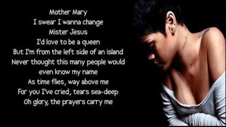 Rihanna текст love. Rihanna Love Tragedy. Перевод песни mother Mary. Rihanna is mother.