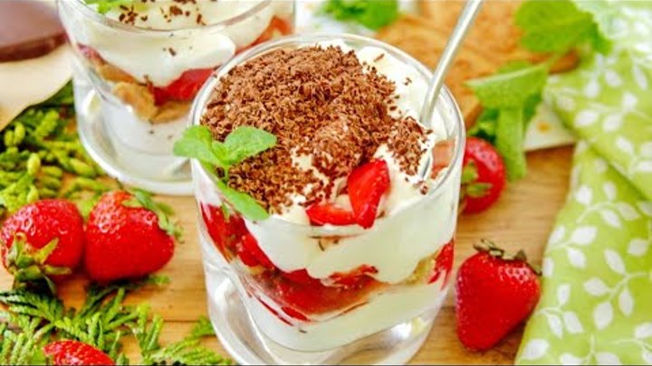 Трайфл с клубникой ПП