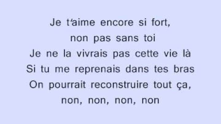 "je ne peux, je ne peux me passer  de nous deux, de nous deux enlacès"- перевод. Pas sans. Je t'aime ноты для фортепиано. Parole parole ноты. Pas sans.