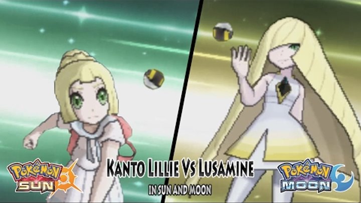 Pokemon Sun And Moon Kanto Lillie Vs Lusamine Daughter Vs Mother